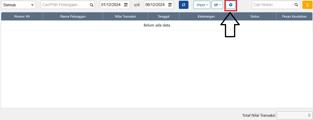 atur virtual account Accurate Online